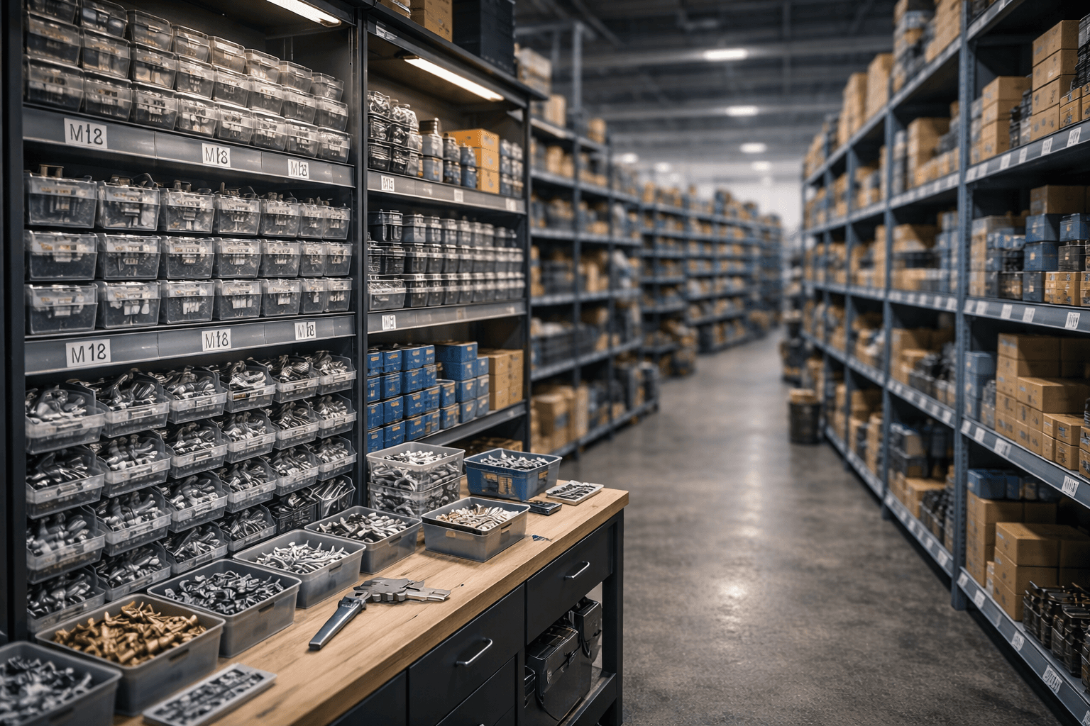 Depo ve ürün rafları